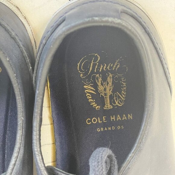 Cole Haan Mens Pinch Weekender LX Lace Oxford Sneaker Navy Blue Size 8 M Leather - Picture 6 of 9
